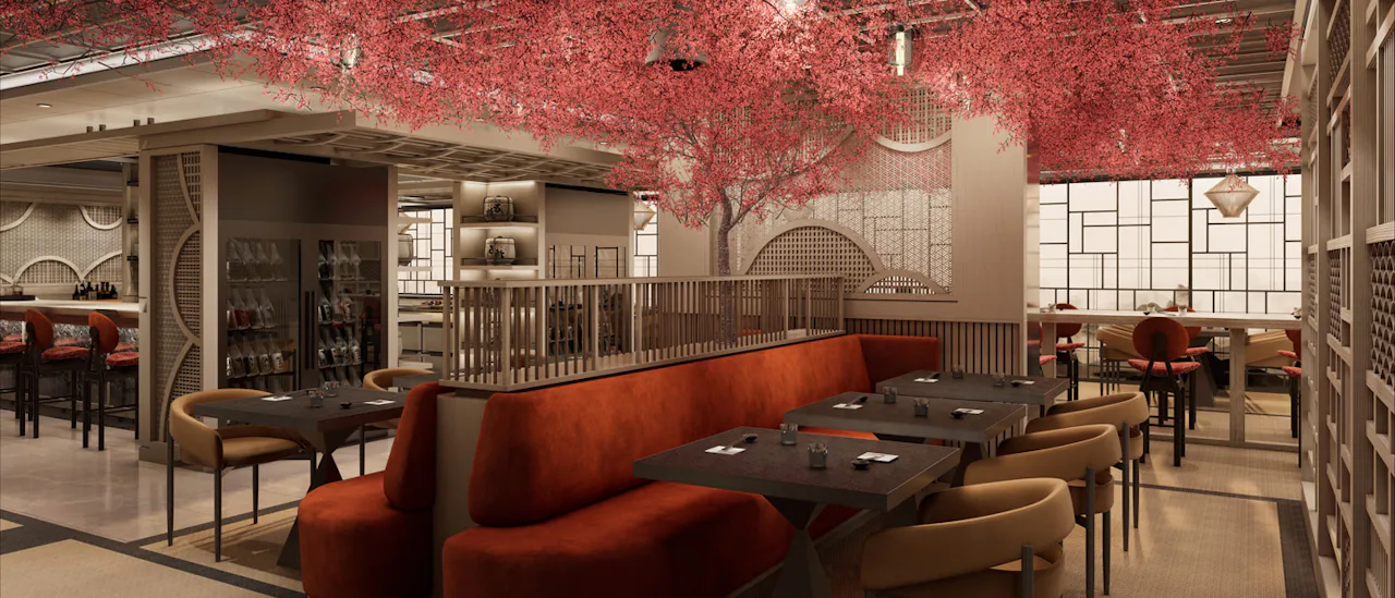 Restaurang Sakura ombord på Explora I.