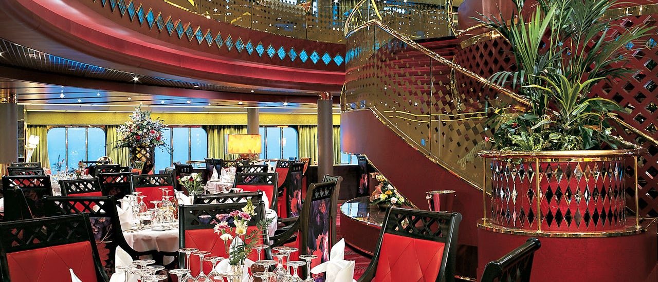 Á la carte-matsalen ingår kryssningsbiljetten