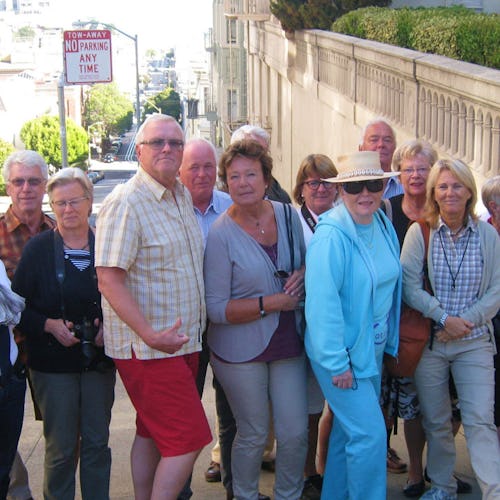 En av Club Eriks grupper ute på resa.