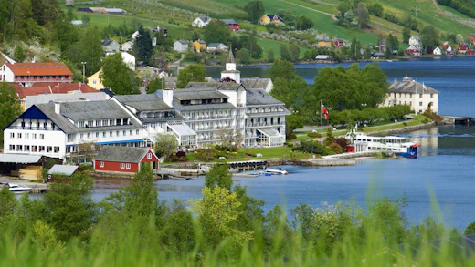 Brakanes Hotel i Ulvik, Norge.