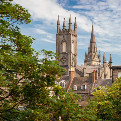 Kirk of St Nicholas i Aberdeen, Skottland.