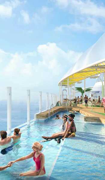 Poolområdet Cloud 17 ombord på Royal Caribbeans fartyg Icon of the Seas.