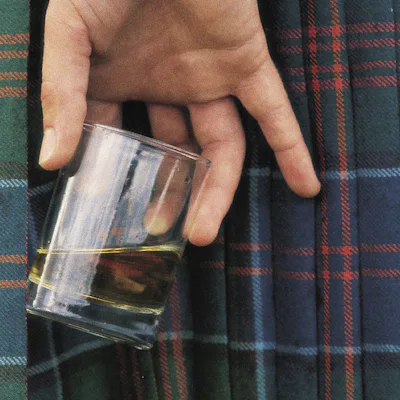 Whiskey och rutig kilt.